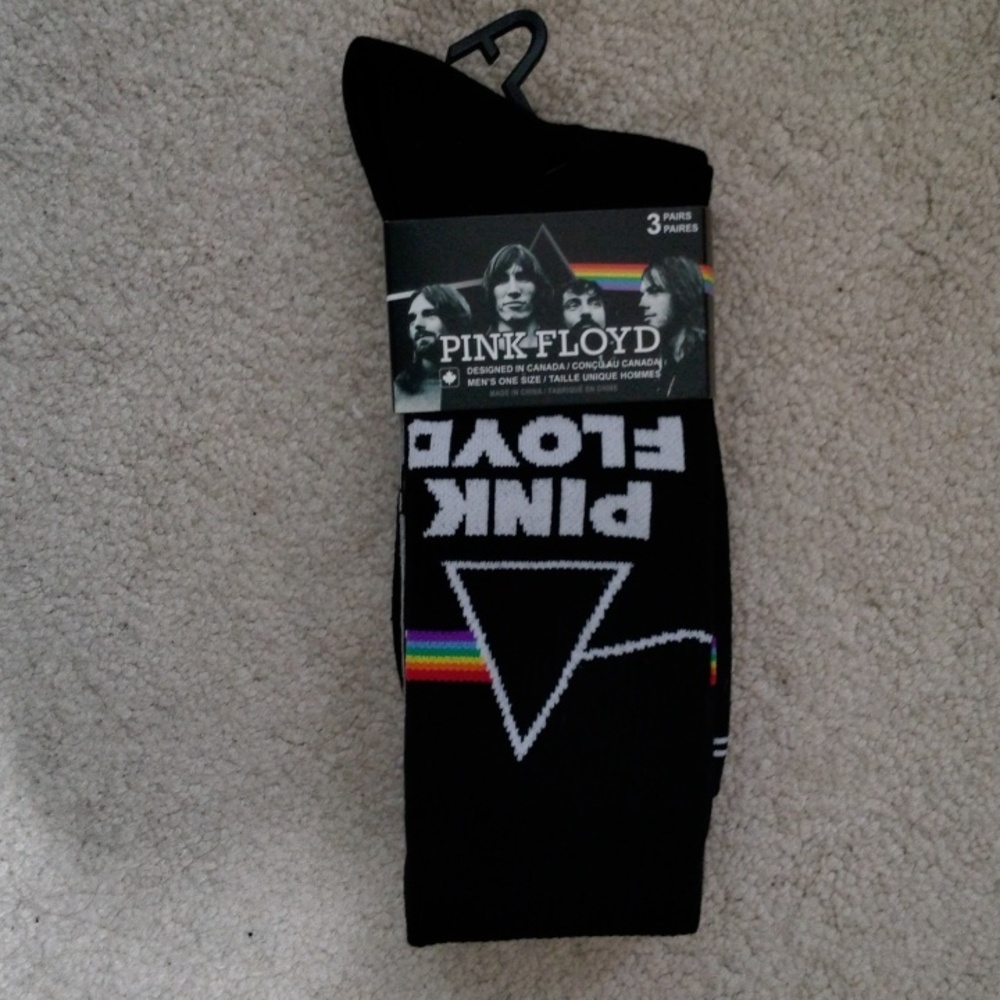 Rock N Roll Pink Floyd Crew Socks